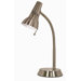 One Light 13" Goose Neck Desk Lamp in Nickel