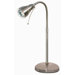 One Light Halogen Goose Neck Desk Lamp in Nickel