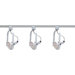 Three Light Gimbal Ring Track Light Kit in White