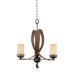 Recycled Aizen 3 Light Chandelier