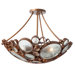 Recycled Fascination Semi Flush Mount Ceiling Light