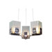 Recycled Polar 3 Light Chandelier