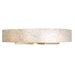 Radius Natural Crushed Capiz Four Light Bath Fixture in Gold Dust