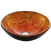 Autumn Tempered Glass Vessel Sink