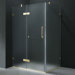 24" Pivot Door Swing Frameless Shower Enclosure