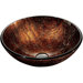 Kenyan Twilight Above The Counter Tempered Glass Vessel Sink
