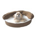 Ortho Sleeper Bolster Dog Bed in Chocolate