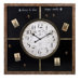 Paris Chalkboard Wall Clock with Magnetic Board