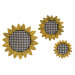 Sunflower Tray Wall Decor (Set of 3)