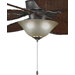 Three Light Bowl Fitter in Bronze Accent