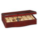 Large Maple Wave 3.25" High Watch Box in Brown Stain