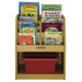 One Sided Book Storage with Reading Sectional
