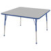 48" Square Adjustable Activity Table in Gray