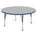 48" Round Adjustable Activity Table in Gray