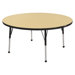 48" Round Adjustable Activity Table in Maple