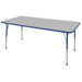 36" x 72" Rectangular Adjustable Activity Table in Gray