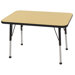 24x36 Rectangular Adjustable  Activity Table in Maple