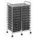 20-Drawer Double-Wide Mobile Organizer