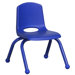 10" Plastic Stack Chair with Matching Painted Legs