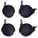 Four Piece Kolored Cots Casters Set