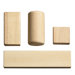 154 Pieces Hardwood Building Block