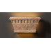 Tuscan Garden Open Top and Bottom Wide Rectangular Sconce Dentil Design Wall Sconce