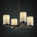 Modular CandleAria 4 Light Chandelier