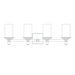 Alabaster Rocks Deco Four Light Bath Vanity