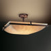 Clouds Ring 3 Light Semi Flush Mount