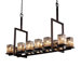 Fusion Montana 12 Up and 5 Downlight Bridge Short Chandelier