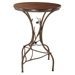 Pine 40" Bar Table in Oxblood Oak