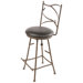 Pine Swivel 30" Barstool with Black Seat