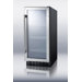 15" Wide Glass Door Beverage Cooler