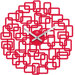Helix Wall Clock in Red