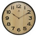 Arbor Wall Clock with Dark Wood Case