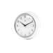 Retro Round Metal Wall Clock In White