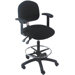 Mid-Back Tall Industrial Office Chair with Fix Arm and Adjustable Seat Angle
