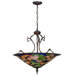 Tiffany Pond Lily 3 Light Inverted Pendant
