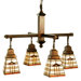 Arrowhead Mission 4 Light Chandelier