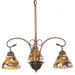 Victorian Lodge Jeweled Grape 3 Light Chandelier