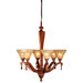 6 Light Rustic Oakland Chandelier
