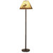 Rustic Lone Moose Painted Floor Lamp