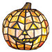 Jack O'Lantern Tiffany Glass Accent Lamp