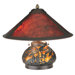 Van Erp Amber Mica Lighted Base Table Lamp