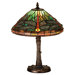 Tiffany Dragonfly with Twisted Fly Mosaic Base Accent Lamp