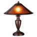 Rustic Lodge Van Erp Amber Mica Accent Lamp