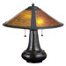 21" H Van Erp Amber Mica Table Lamp