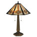 25" H Crosshairs Mission Table Lamp