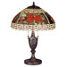 25" H Roses and Scrolls Table Lamp