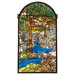 Country Tiffany Waterbrooks Stained Glass Window